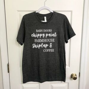 Farmhouse Saying Heather Gray Tee Bella Canvas M